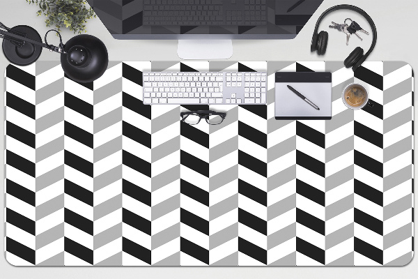 Full desk mat Herringbone pattern