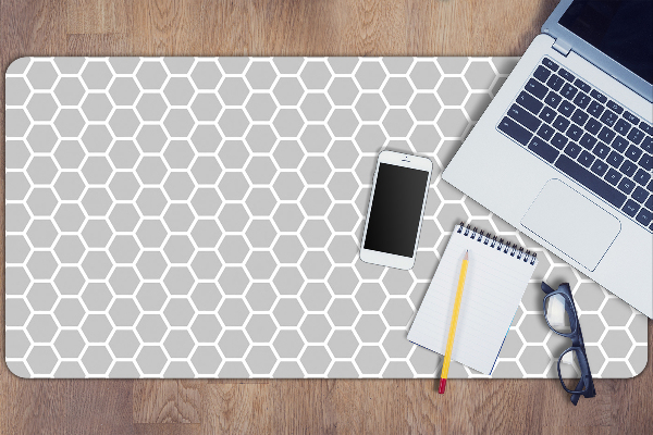 Large desk mat table protector Honeycomb