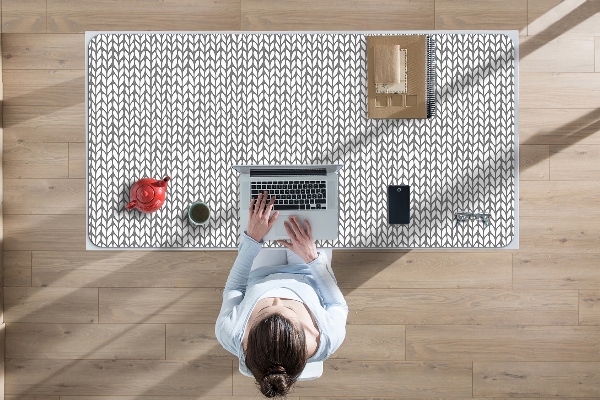 Full desk mat Herringbone pattern