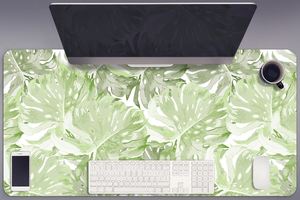 Desk pad Monstera leaves