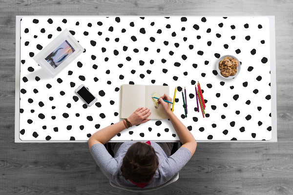 Large desk mat for children small dots