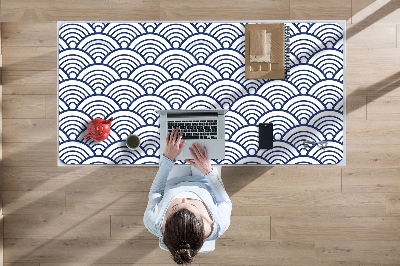 Large desk mat for children Scallop