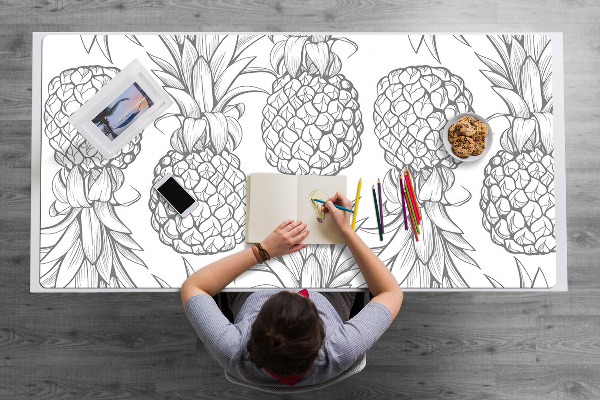 Full desk mat Pattern in pineapples