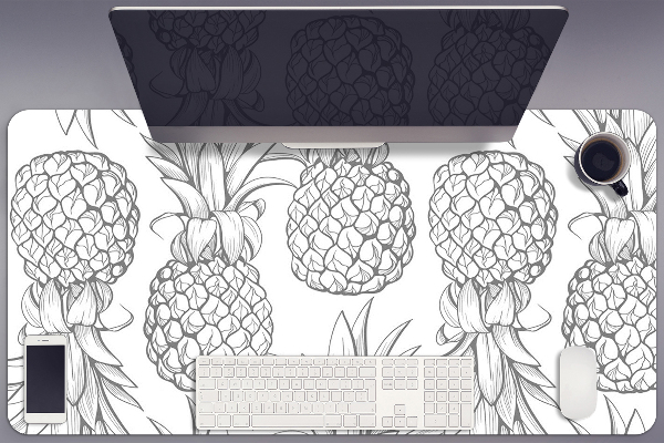 Full desk mat Pattern in pineapples