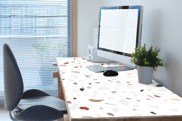 Desk pad colored spots