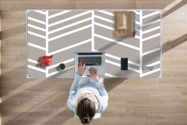 Full desk mat Herringbone pattern