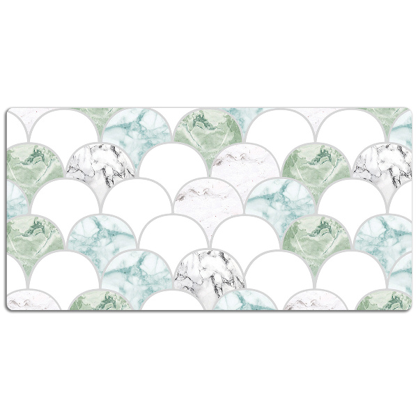 Large desk mat for children scallops