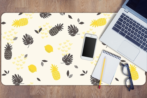 Large desk mat for children pineapples