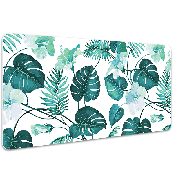 Full desk pad tropical leaves