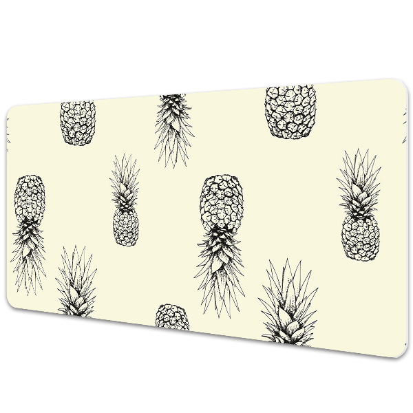 Large desk pad PVC protector pineapple pattern