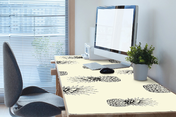 Large desk pad PVC protector pineapple pattern