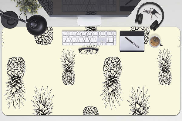 Large desk pad PVC protector pineapple pattern