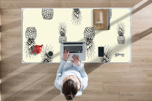 Large desk pad PVC protector pineapple pattern