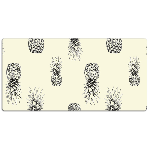 Large desk pad PVC protector pineapple pattern