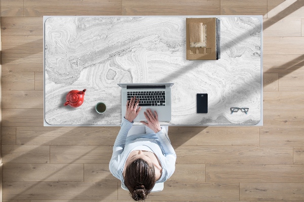 Large desk mat table protector Stone pattern