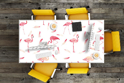 Desk pad A flock of flamingos