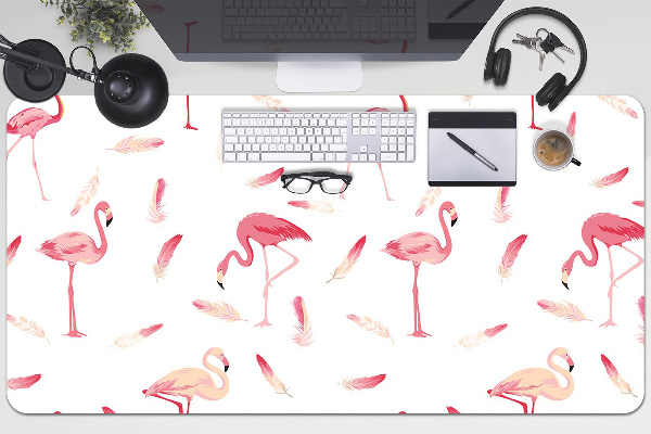 Desk pad A flock of flamingos