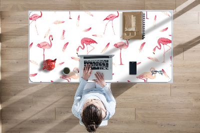 Desk pad A flock of flamingos