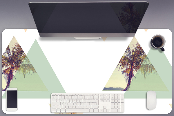 Desk mat Palm trees in triangles