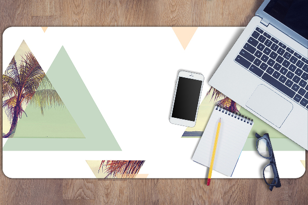 Desk mat Palm trees in triangles