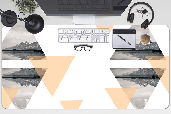 Full desk pad lake landscape