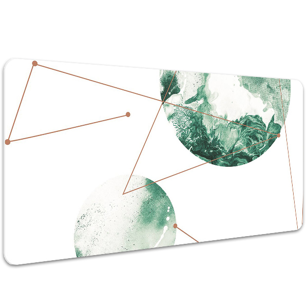Desk mat marble moons