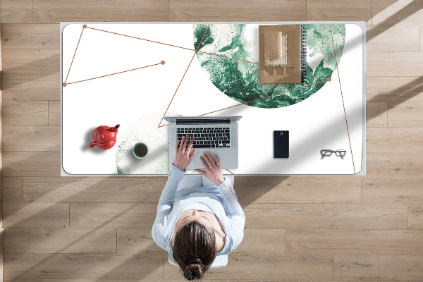 Desk mat marble moons