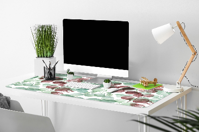 Large desk mat table protector floral pattern