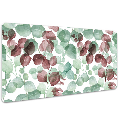 Large desk mat table protector floral pattern