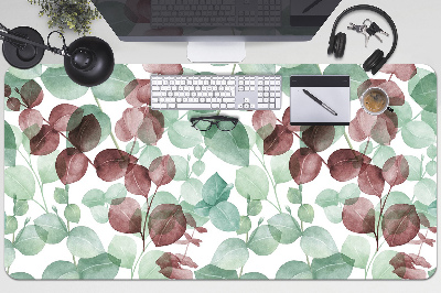 Large desk mat table protector floral pattern