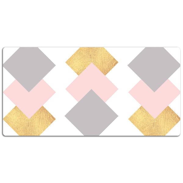Full desk mat colored diamonds