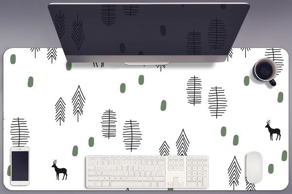 Desk pad Deer in the forest