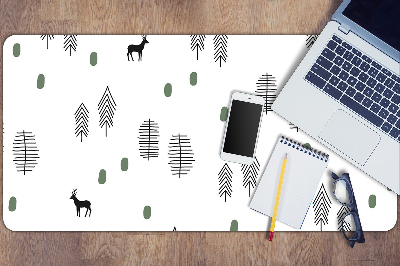 Desk pad Deer in the forest