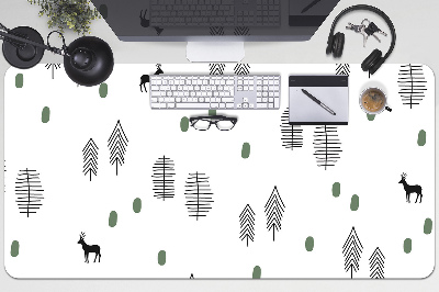 Desk pad Deer in the forest
