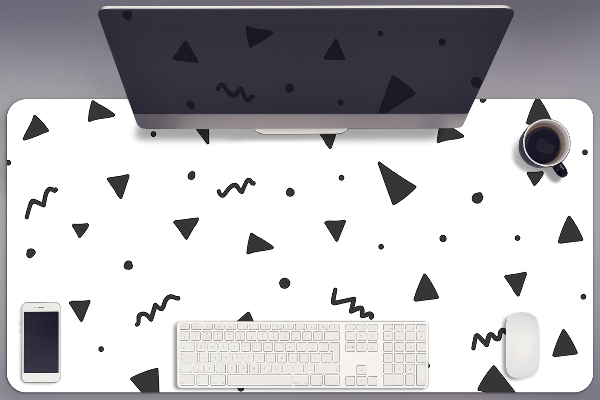 Full desk protector geometric shapes