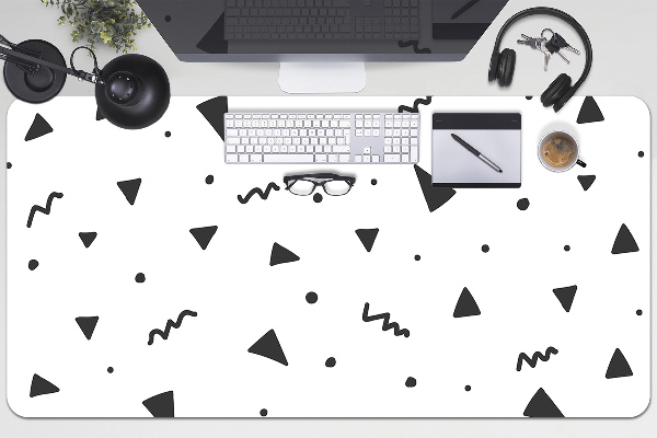 Full desk protector geometric shapes
