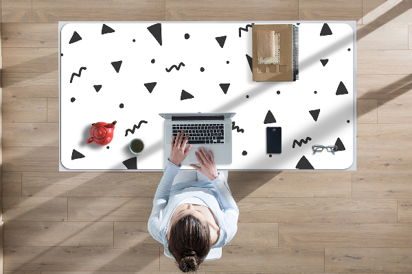 Full desk protector geometric shapes