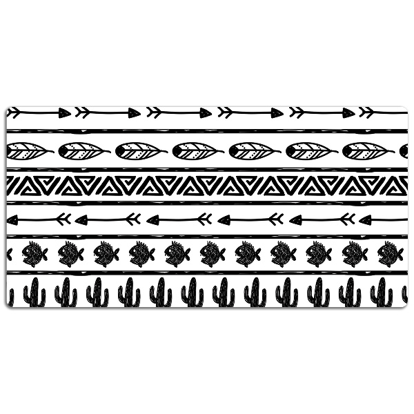 Full desk pad Boho black and white