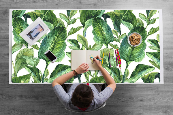 Full desk protector banana leaves