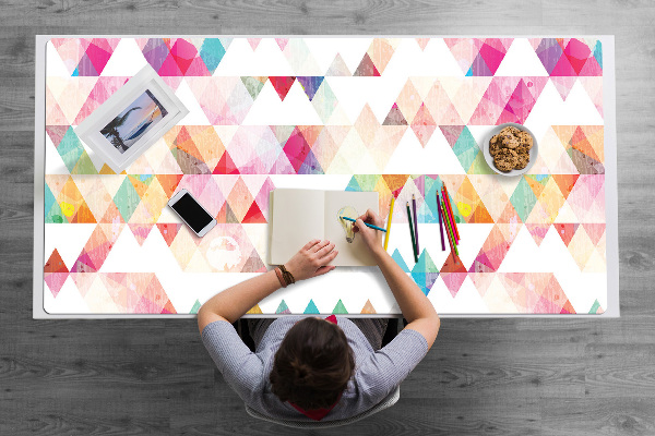 Desk mat geometry of triangles
