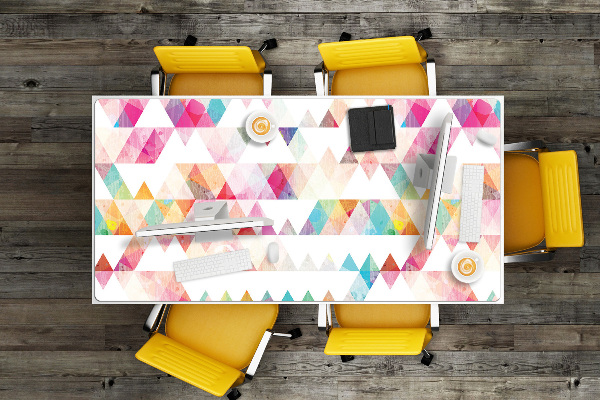 Desk mat geometry of triangles