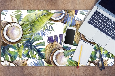 Desk pad Coconuts and leaves