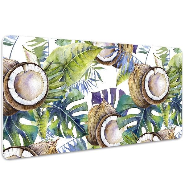 Desk pad Coconuts and leaves