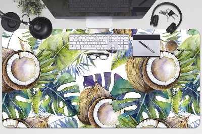Desk pad Coconuts and leaves
