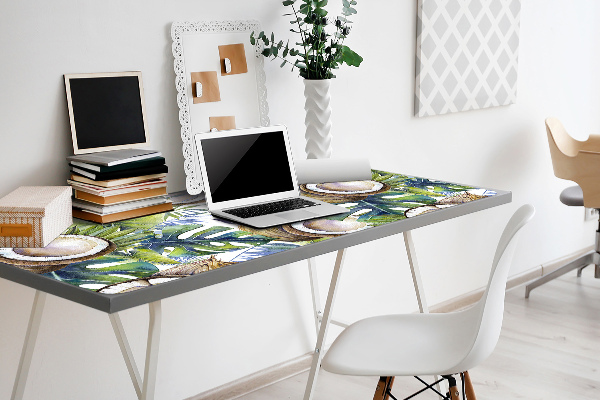 Desk pad Coconuts and leaves