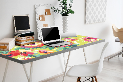 Desk pad Colorful flowers