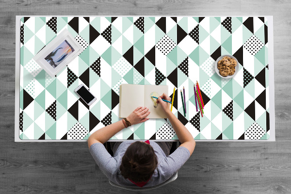 Full desk pad geometric pattern