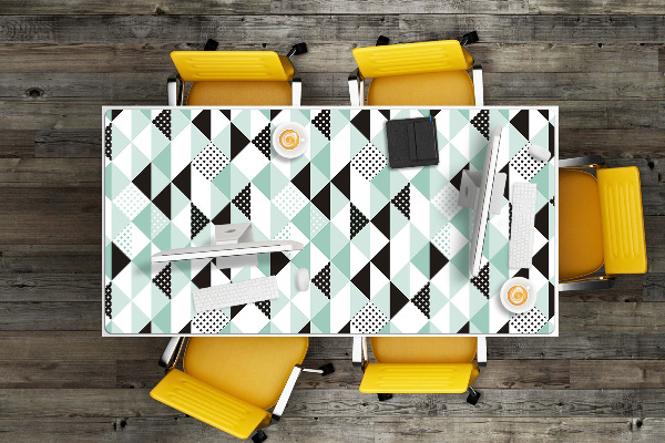 Full desk pad geometric pattern