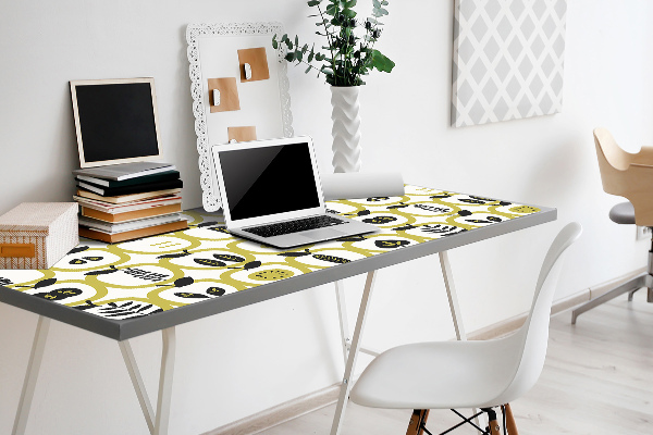 Large desk mat for children apples pattern