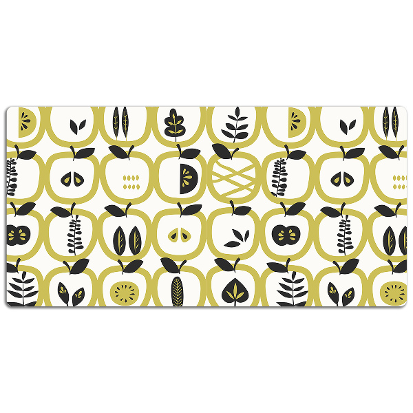 Large desk mat for children apples pattern